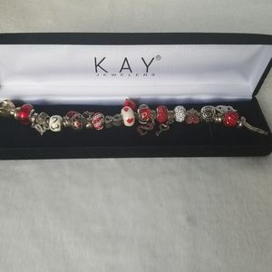 Charmed Memories Full Charm Bracelet Love Hearts